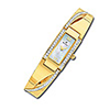 Bulova Gold Tone Bangle Watch with Swarovski Cristar Accents